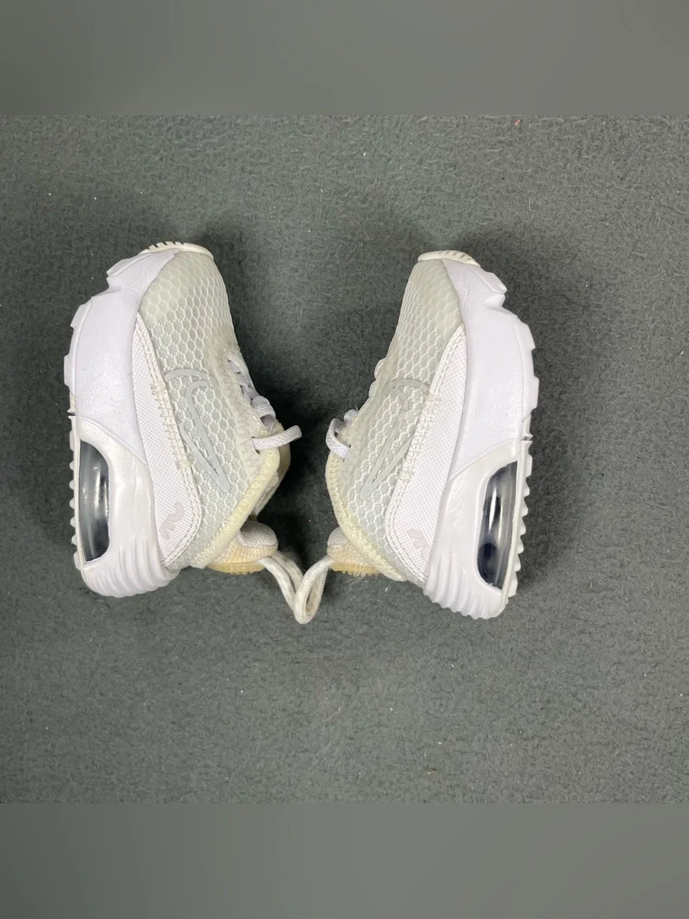 Nike Air Max 2090 (TD) Shoes White Grey Size 2C